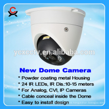 YCX Nueva Cámara IP Dome Recubrimiento en Polvo Metal Housing 960P